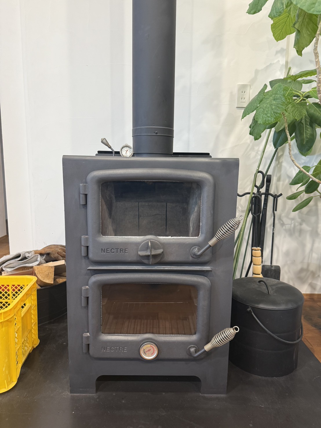 薪ストーブ掃除