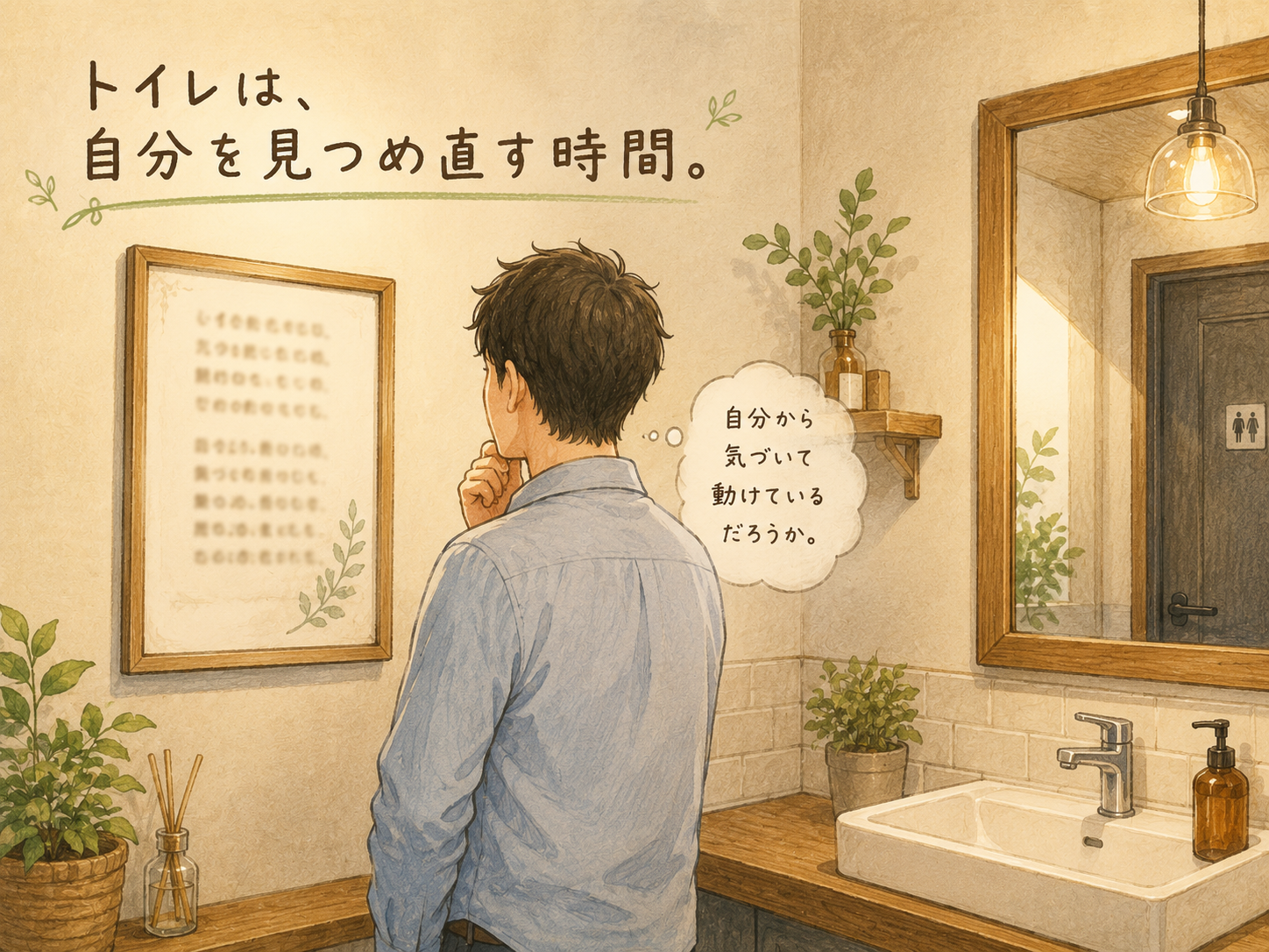 トイレは自分を見つめ直す時間?